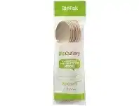 BioPak 16cm Wooden Spoons 10 Pack