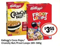 IGA Kellogg's Coco Pops/Crunchy Nut/Froot Loops offer
