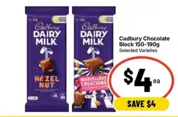 Ritchies Cadbury Chocolate Block offer