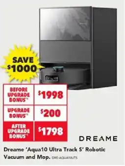 Harvey Norman Dreame 'Aqua10 Ultra Track S' Robotic Vacuum and Mop offer