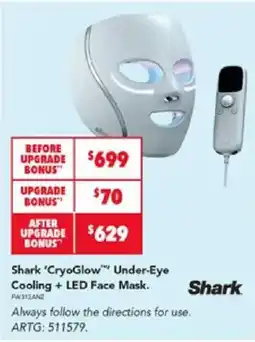 Harvey Norman Shark 'CryoGlow' Under-Eye Cooling + LED Face Mask offer