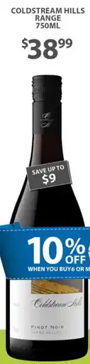 Sense of Taste Coldstream Hills Range offer