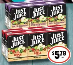 IGA Just Juice Apple Blackcurrant offer