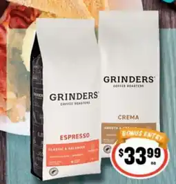 IGA Grinders Coffee Roasters Espresso offer