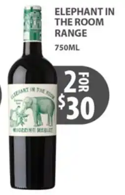 Sense of Taste Elephant in the Room Whodding Merlot offer