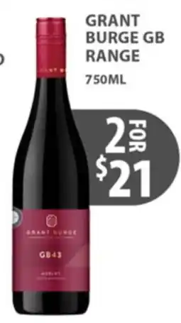 Sense of Taste Grant Burge GB Range offer