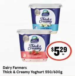 IGA Dairy Farmers Thick & Creamy Yoghurt offer