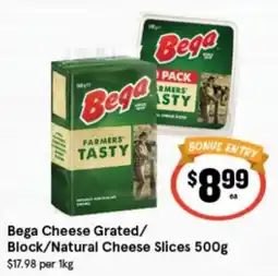 IGA Bega Cheese Grated/Block/Natural Cheese Slices offer