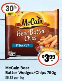 IGA McCain Beer Batter Wedges/Chips offer