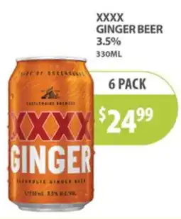 Sense of Taste XXXX Ginger Beer offer