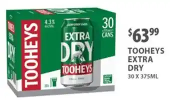 Sense of Taste Tooheys Extra Dry offer