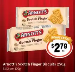 IGA Arnott's Scotch Finger Biscuits offer
