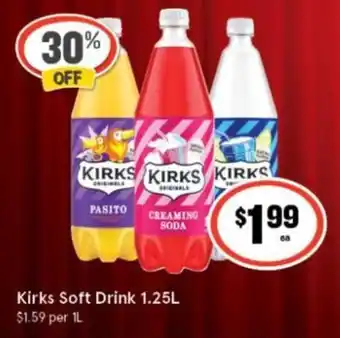 IGA Kirks Soft Drink offer