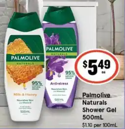 IGA Palmolive Naturals Shower Gel offer