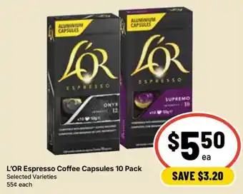 Ritchies L'OR Espresso Coffee Capsules offer