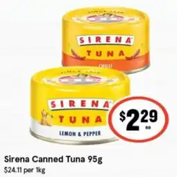 IGA Sirena Canned Tuna offer