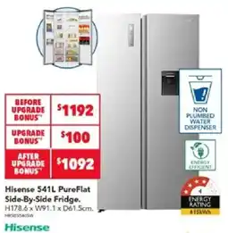 Harvey Norman Hisense 541L PureFlat Side-By-Side Fridge offer