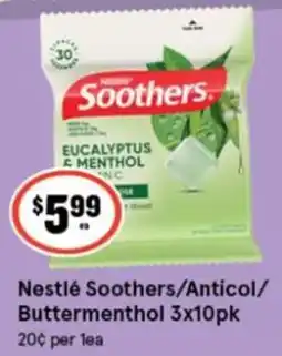 IGA Nestlé Soothers/Buttermenthol offer