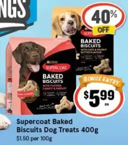 IGA Supercoat Baked Biscuits Dog Treats offer
