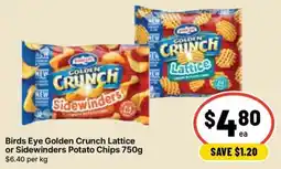 Ritchies Birds Eye Golden Crunch Lattice or Sidewinders Potato Chips offer