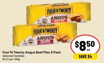 Ritchies Four 'N Twenty Angus Beef Pies offer