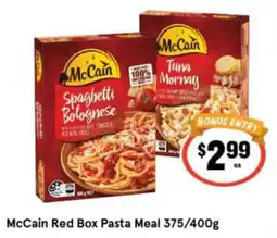 IGA McCain Red Box Pasta Meal offer