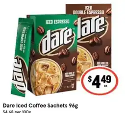 IGA Dare Iced Coffee Sachets offer