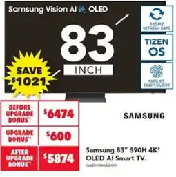 Harvey Norman Samsung 83" S90H 4K" OLED AI Smart TV offer