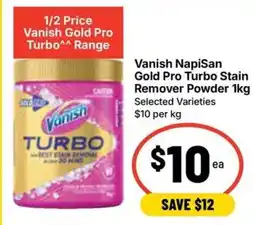 Ritchies Vanish Gold Pro Turbo Stain Remover Powder offer