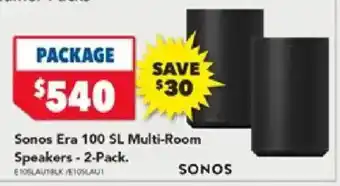 Sonos Era 100 SL Multi-Room Speakers