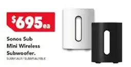 Harvey Norman Sonos Sub Mini Wireless Subwoofer offer