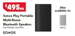Harvey Norman Sonos Play Portable Multi-Room Bluetooth Speaker offer