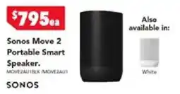 Harvey Norman Sonos Move 2 Portable Smart Speaker offer