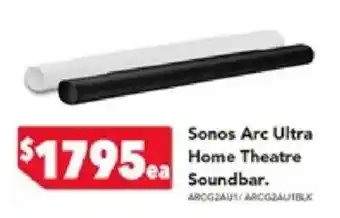 Harvey Norman Sonos Arc Ultra Home Theatre Soundbar offer