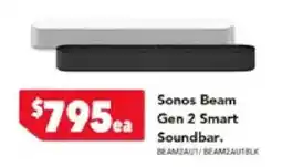Harvey Norman Sonos Beam Gen 2 Smart Soundbar offer