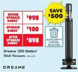 Harvey Norman Dreame 'Z50 Station' Stick Vacuum offer