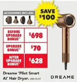 Harvey Norman Dreame 'Pilot Smart AI' Hair Dryer offer