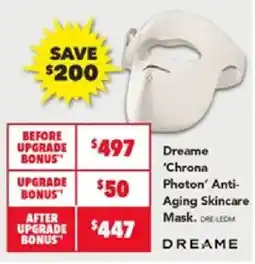 Harvey Norman Dreame 'Chrona Photon' Anti-Aging Skincare Mask offer