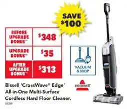 Harvey Norman Bissell 'CrossWave' Edge All-in-One Multi-Surface Cordless Hard Floor Cleaner offer