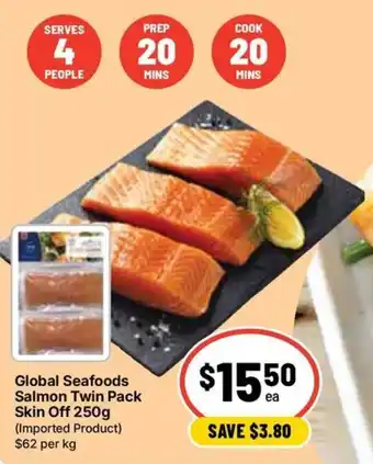 Ritchies Global Seafoods Salmon Twin Pack Skin Off offer