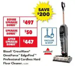 Harvey Norman Bissell 'CrossWave' OmniForce™ EdgeFind™ Professional Cordless Hard Floor Cleaner offer