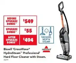 Harvey Norman Bissell 'CrossWave' HydroSteam Professional Hard Floor Cleaner with Steam offer