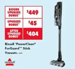 Harvey Norman Bissell 'PowerClean' FurGuard Stick Vacuum offer