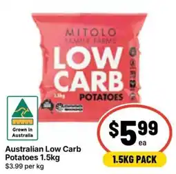 Ritchies Mitolo Family Farms Low Carb Potatoes offer