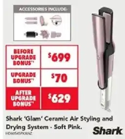 Harvey Norman Shark 'Glam' Ceramic Air Styling and Drying System - Soft Pink offer