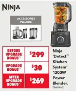 Harvey Norman Ninja 'Detect' Kitchen System 1200W Power Blender offer