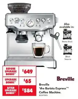 Harvey Norman Breville 'the Barista Express' Coffee Machine offer