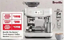 Harvey Norman Breville 'the Barista' Touch Impress Coffee Machine offer