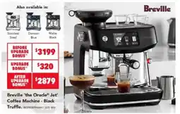 Harvey Norman Breville 'the Oracle' Jet Coffee Machine - Black Truffle offer