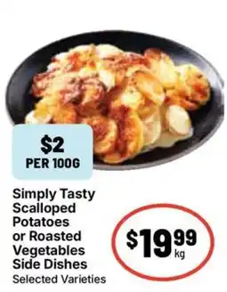 Ritchies Simply Tasty Scalloped Potatoes or Roasted Vegetables Side Dishes offer